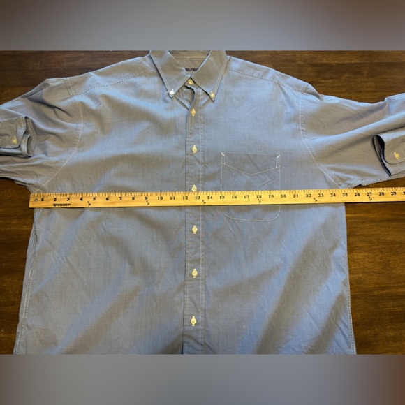 Tommy Hilfiger Collared Button Down Long Sleeve Shirt 100% Cotton Mens Dressy - Picture 6 of 7